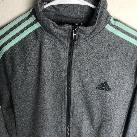 Adidas Athletic Zip Up Sweater - Picture 3 of 4